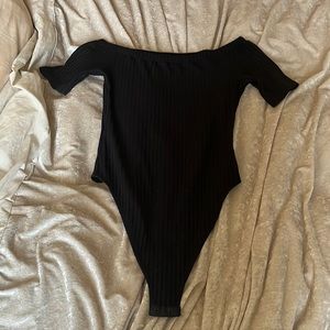 Women’s black bodysuit